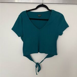 WOMEN’S WILD FABLE TURQUOISE CROP TOP